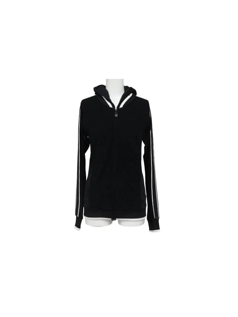 Chanel Sport Line Zip Up Hoodie CC Logo Pile Mesh 4 36